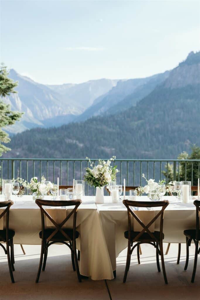 tablescape details at Gold Mountain Ranch Colorado