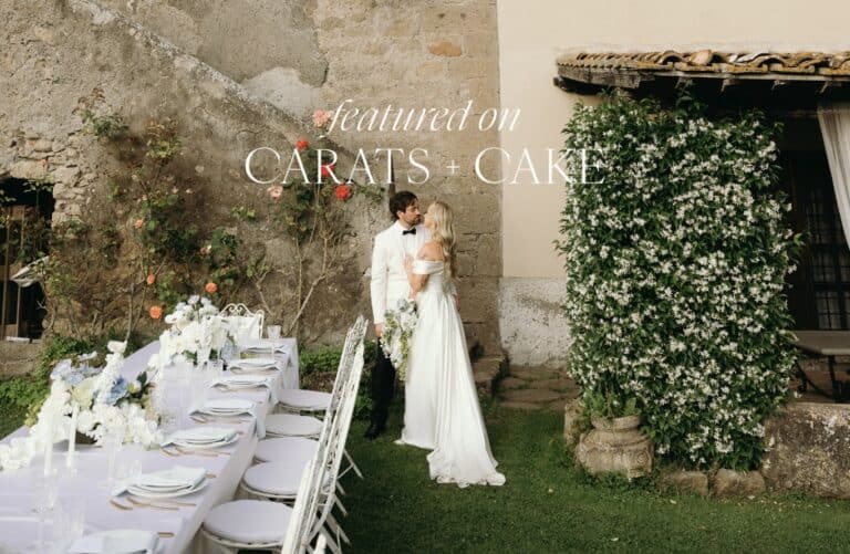 Tuscany Destination Wedding | Featured on Carats and Cake