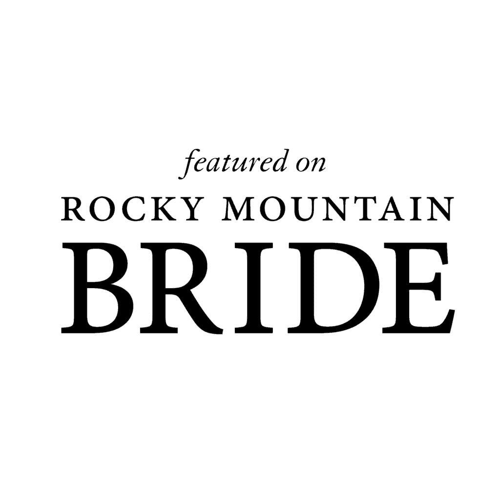 featured photographer on Rocky Mountain Bride logo